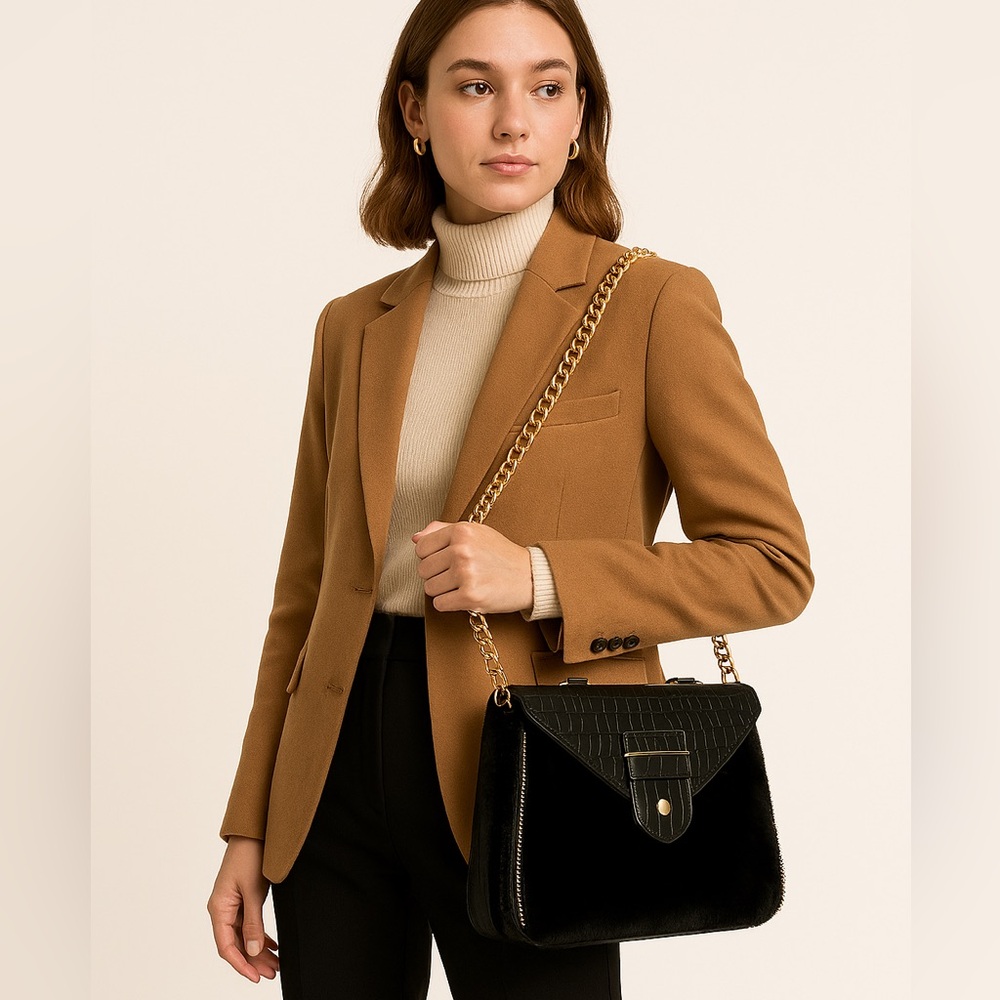 Rebecca Minkoff Collection Rabbit Fur Bag - Picture 3 of 16